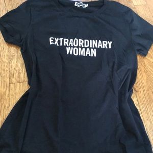 Black extraordinary woman T-shirt